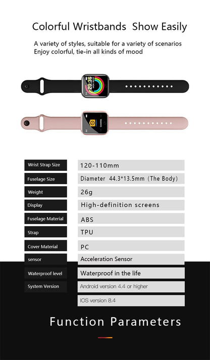 BelleCel's Smart Watch with Bracelet - Black