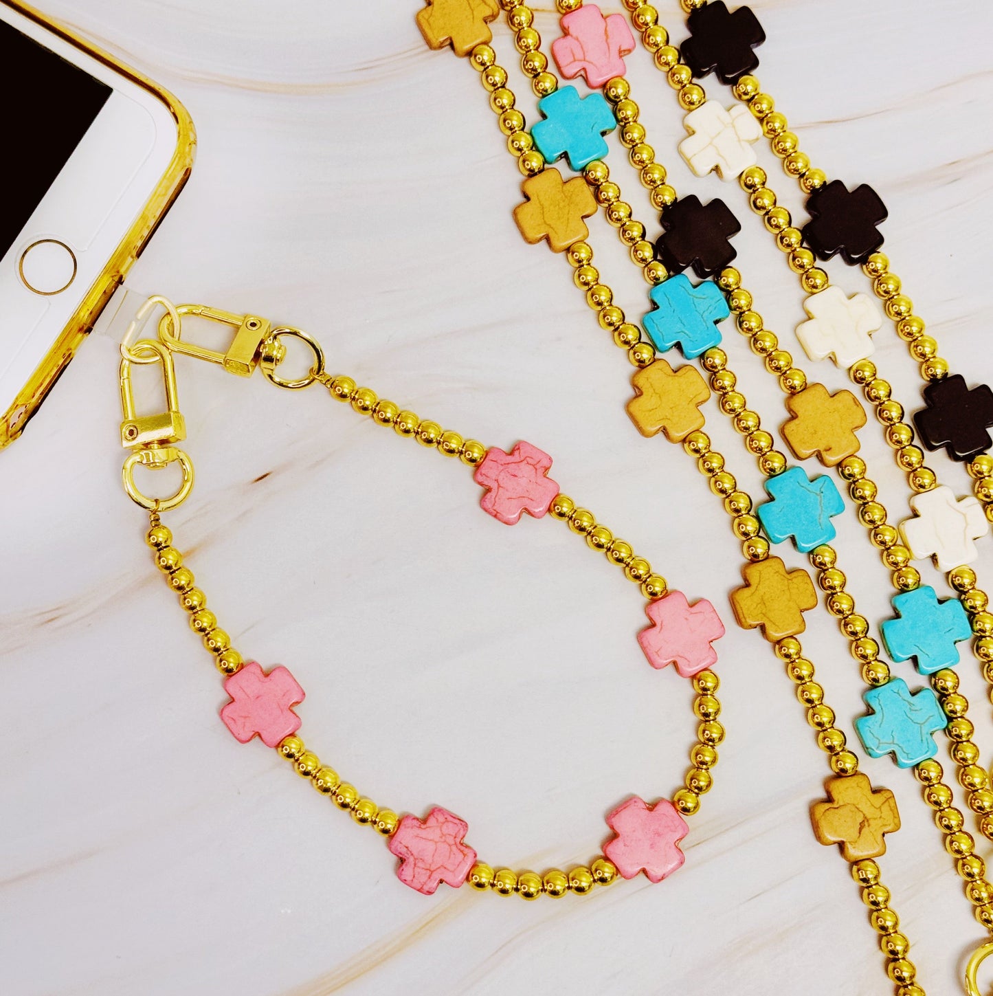 bellecel's blessed in colors phone wrist lanyard