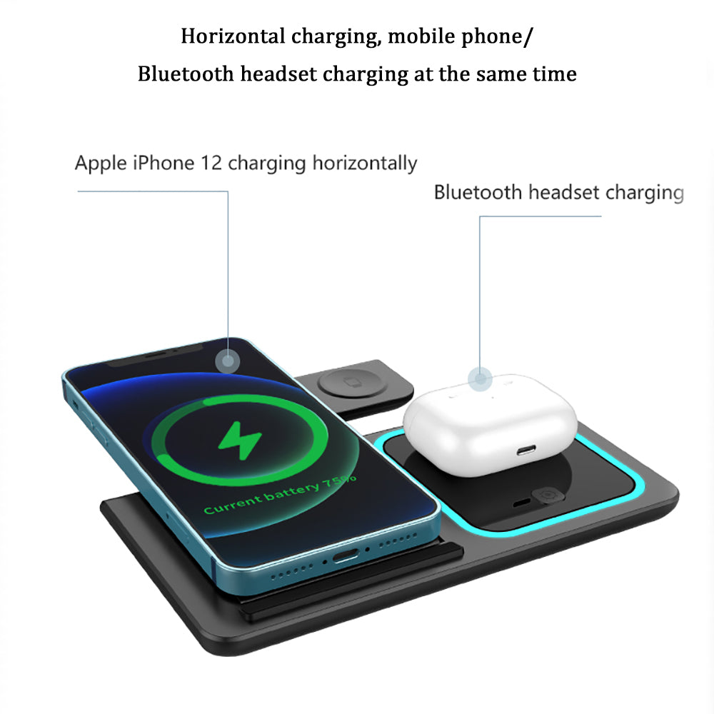 bellecel's 3 in 1 wireless foldable charger (15w fast charge)