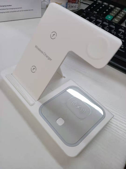 Bellecel's 3 in 1 Wireless Foldable Charger (15w Fast Charge)