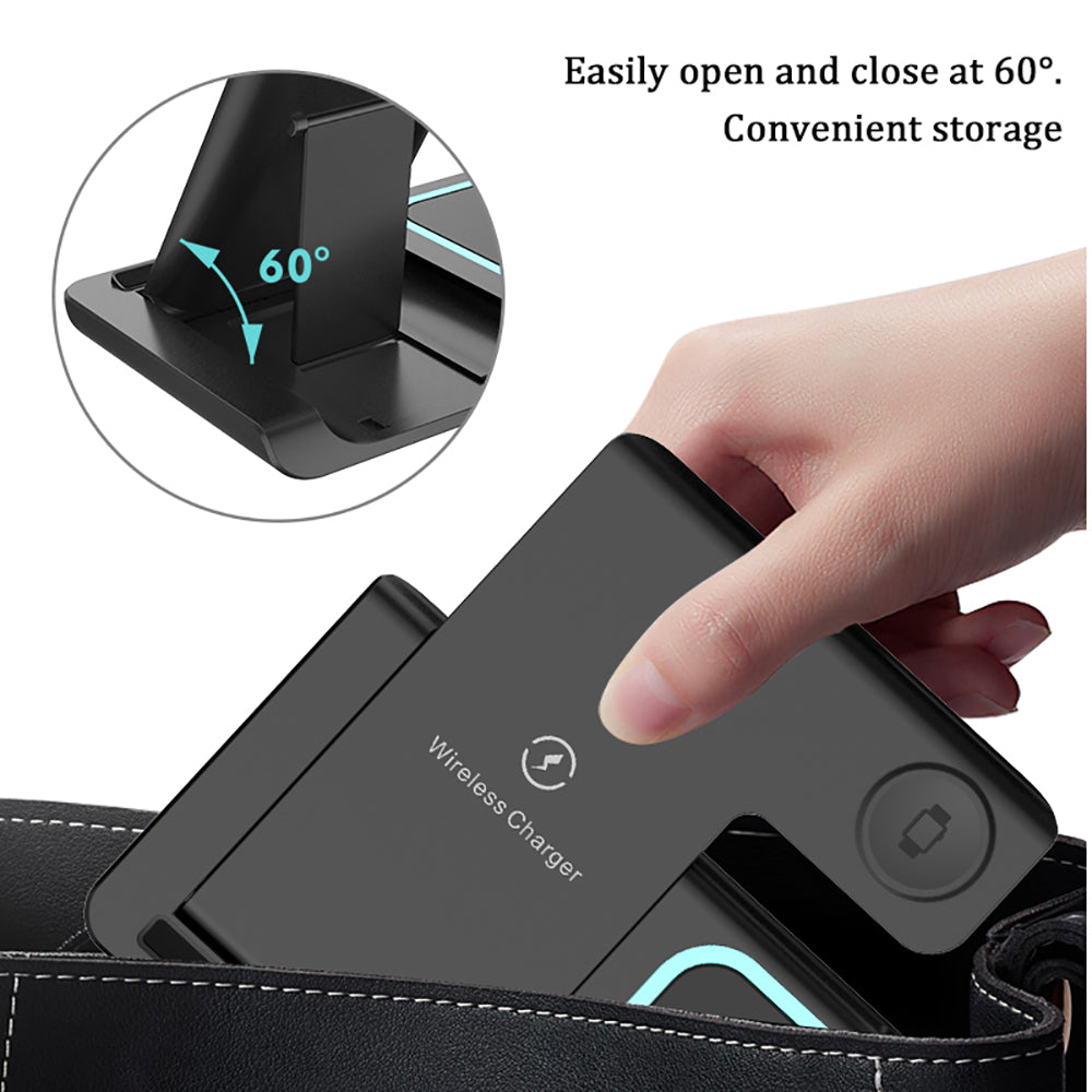 bellecel's 3 in 1 wireless foldable charger (15w fast charge)