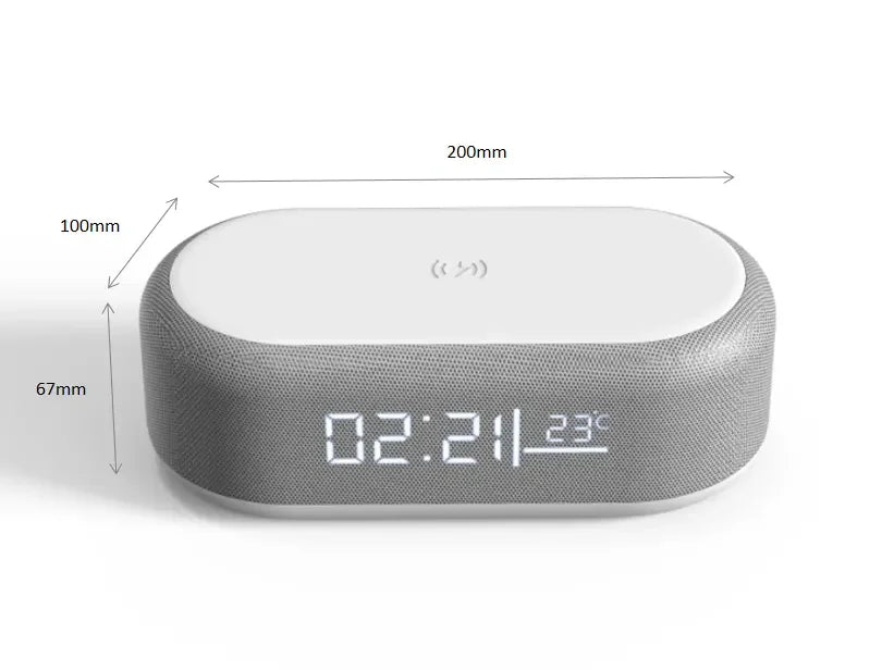 bellecel's night light alarm clock and wireless charger (4 in 1)
