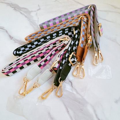 BelleCel's Checkered Crossbody Phone Lanyard