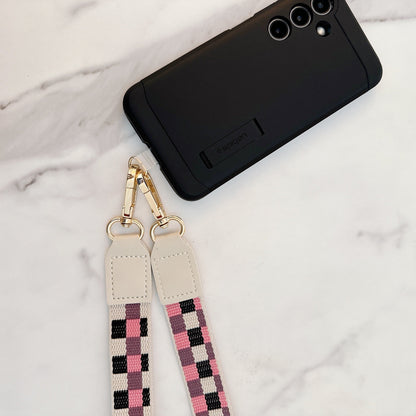 BelleCel's Checkered Crossbody Phone Lanyard
