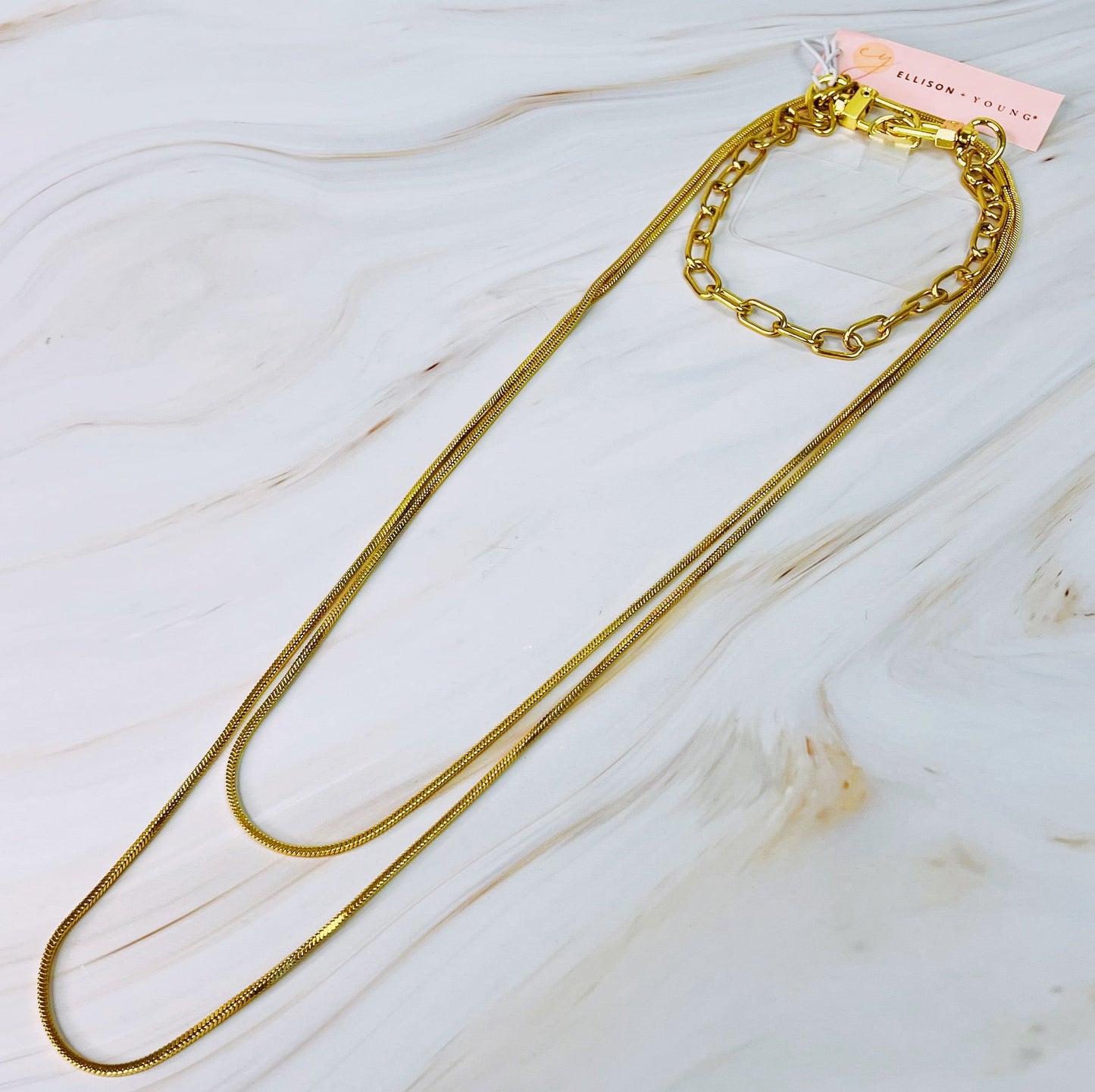 bellecel's all in one multi chain crossbody phone lanyard