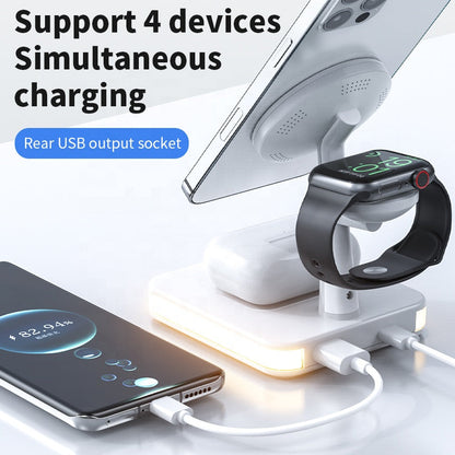 BelleCel's 4 In 1 Magnetic Wireless Charging Station (30W PD Adapter)