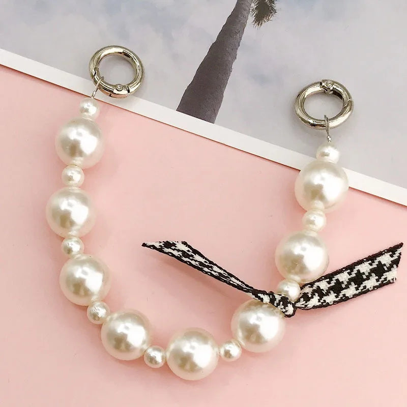 bellecel's pearl phone chain lanyard