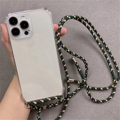 BelleCel's Crossbody Necklace Lanyards and Transparent Case for iPhone