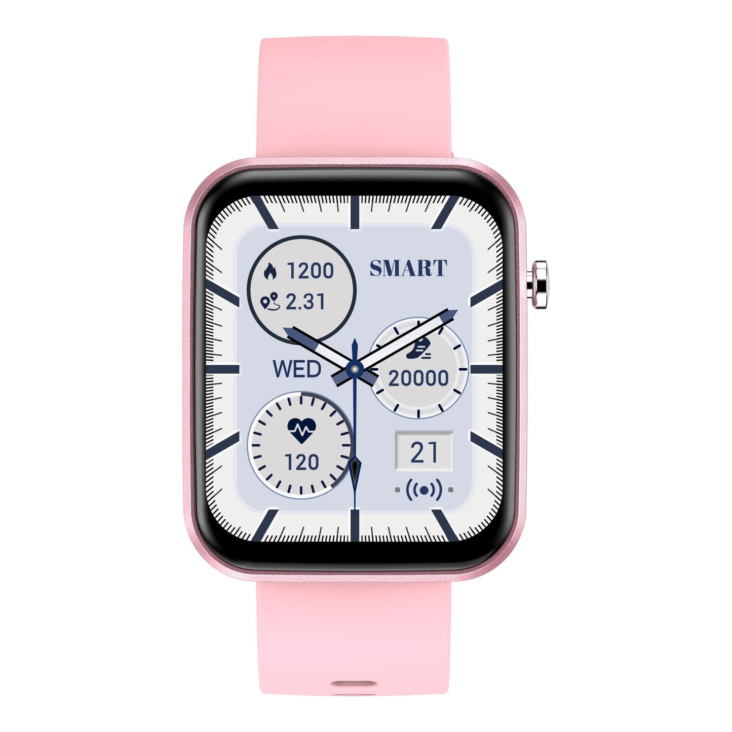 bellecel's advanced smartwatch with three bands and wellness + activity tracker