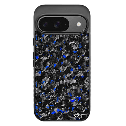 BelleCel's Blue Flake Real Forged Carbon Fiber Phone Case For Google Pixel