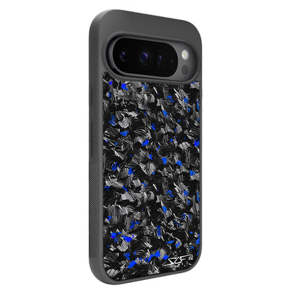 BelleCel's Blue Flake Real Forged Carbon Fiber Phone Case For Google Pixel